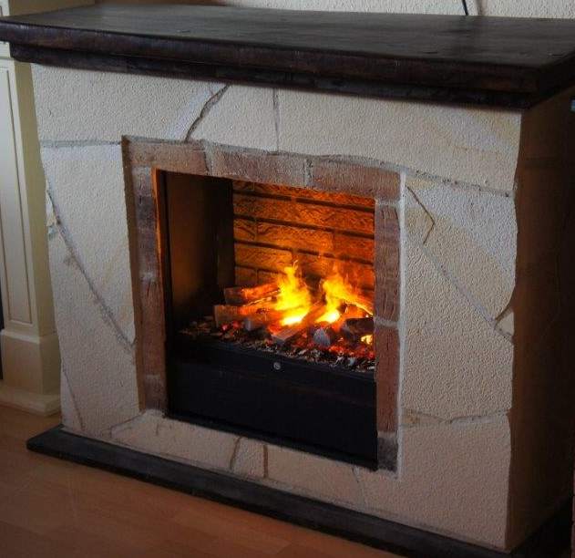 Elektrokamin Solnhofener Kalkstein
